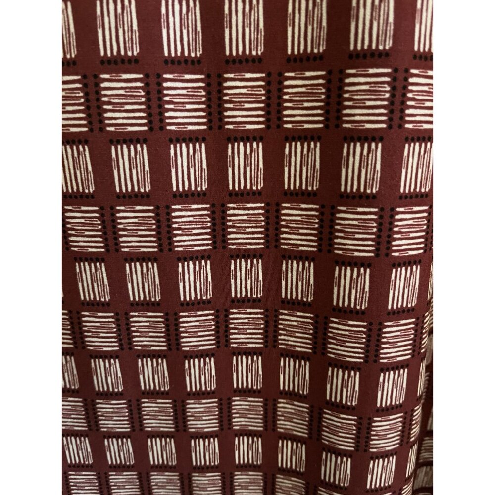 CATO  Womens 22/24W 1970s Style Long Sleeve Tunic Red and White Checkered - Picture 12 of 12